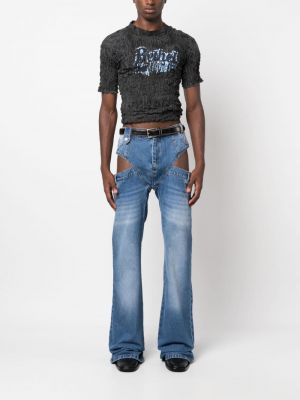 Bavlněné džíny Egonlab modré