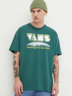 Pamučna majica Vans zelena