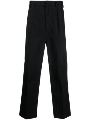 Плисирани прав панталон Emporio Armani черно