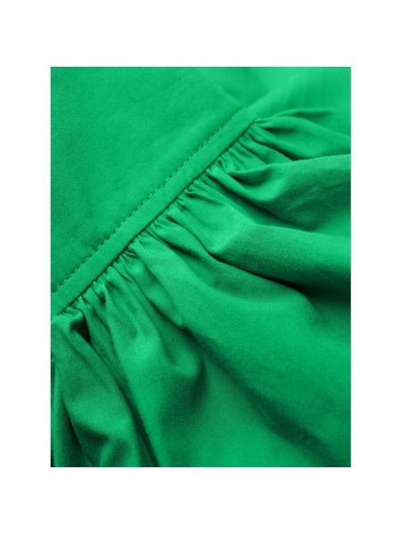 Vestido camisero de algodón Gucci verde