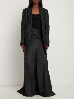 Bavlnená dlhá sukňa Ann Demeulemeester čierna