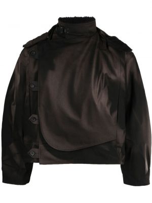 Asimetrična jakna Jiyongkim smeđa
