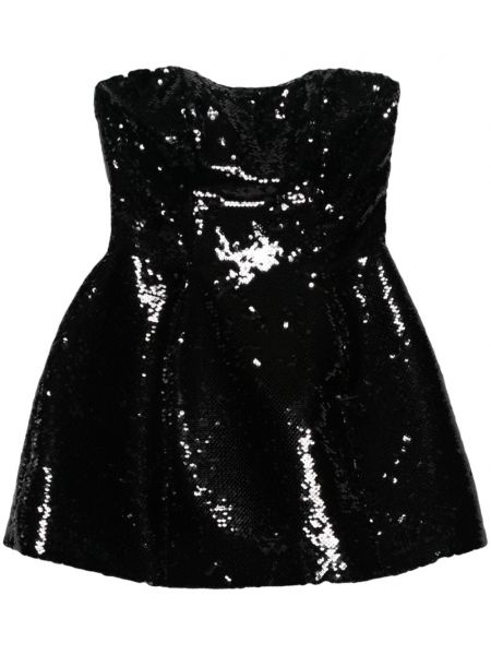 Robe bustier à paillettes Giuseppe Di Morabito noir