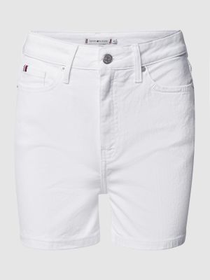 Szorty jeansowe z kieszeniami Tommy Hilfiger białe