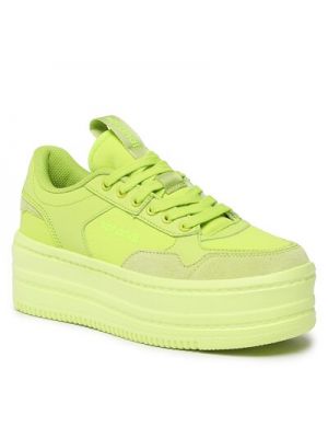 Pantofi din piele cu platformă Sprandi verde