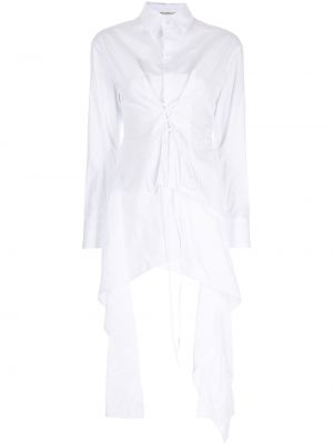 Asimetrična srajca Yohji Yamamoto bela