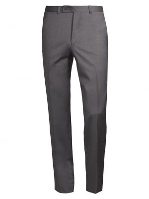 Шерстяные брюки Saks Fifth Avenue серые