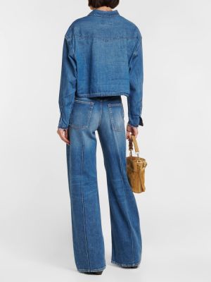Džinsiniai marškiniai Polo Ralph Lauren mėlyna