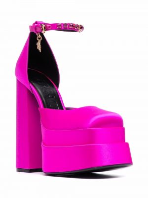Sandály na platformě Versace růžové