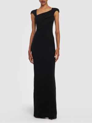 Jedwabna sukienka długa Tom Ford czarna