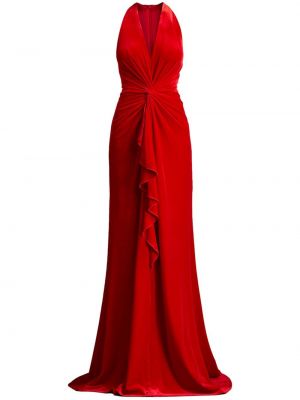 Aksamitna sukienka wieczorowa Tadashi Shoji czerwona
