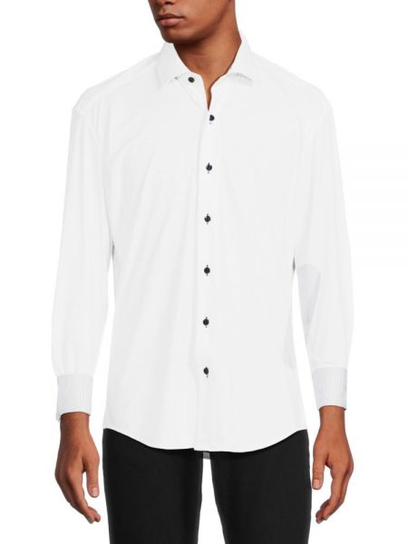 Однотонная рубашка на пуговицах Bertigo белая
