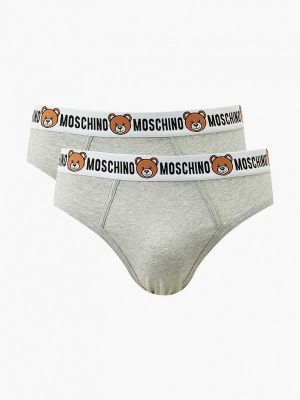 Трусы Moschino Underwear серые