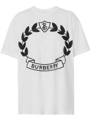 Βαμβακερή μπλούζα με κέντημα Burberry