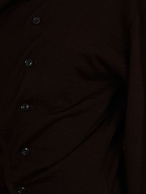 Cárdigan con botones de lana Lemaire marrón
