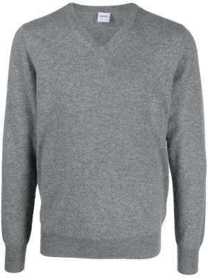Kašmírový svetr s výstřihem do v Aspesi šedý