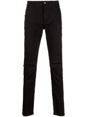 Skinny fit-jeans Dolce & Gabbana svart