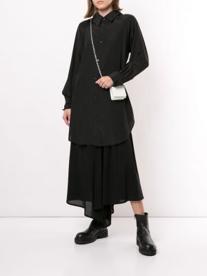 Camisa manga larga oversized Yohji Yamamoto negro
