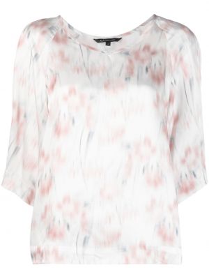 Bluza s cvetličnim vzorcem s potiskom Armani Exchange bela