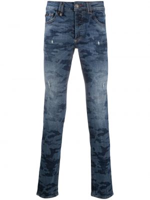 Straight jeans Philipp Plein blau