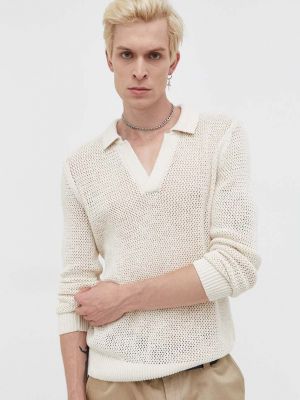 Sweter Abercrombie & Fitch beżowy