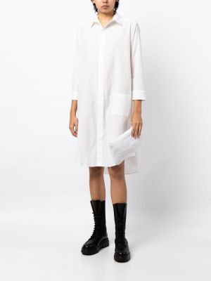 Kokvilnas kleita Yohji Yamamoto balts