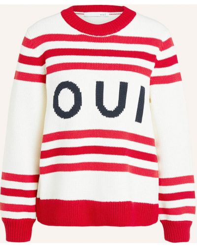 Sweter Oui, czerwony