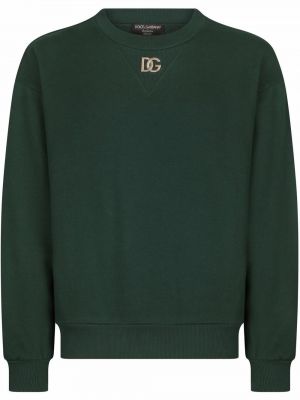 Bomull sweatshirt Dolce & Gabbana grønn