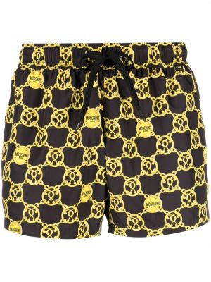 Trykt shorts Moschino svart