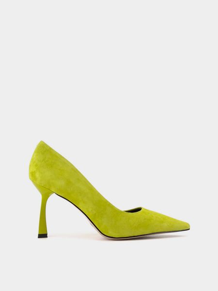 Кожаные туфли Leberdes зеленые