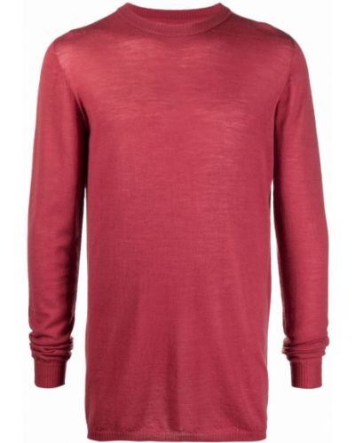 Jersey de punto de tela jersey Rick Owens rojo