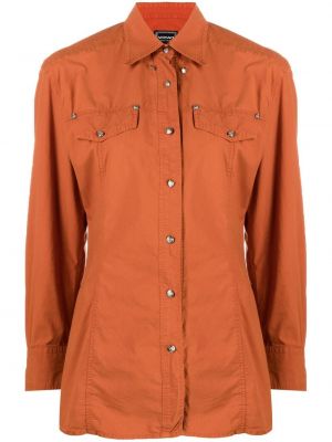 Camicia Versace Pre-owned, arancione