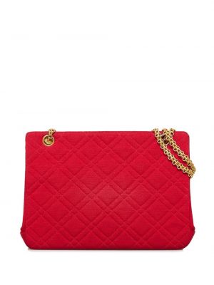 Stepēta soma džersija Chanel Pre-owned sarkans
