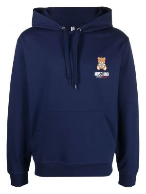 Hoodie Moschino blå