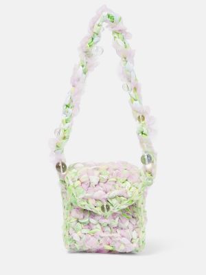 Τσάντα ώμου από τούλι Susan Fang ροζ