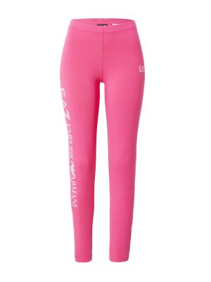 EA7 Emporio Armani Pantaloni  roz / alb