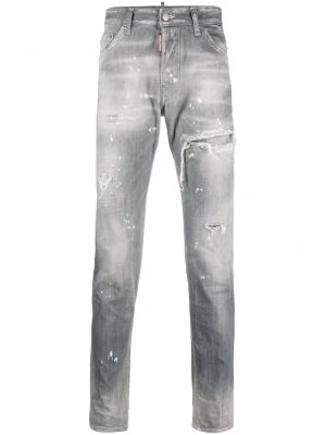 Slim fit skinny fit-jeans Dsquared2 grå