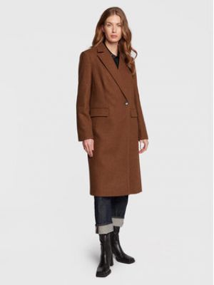 Зимнее пальто Sisley коричневое
