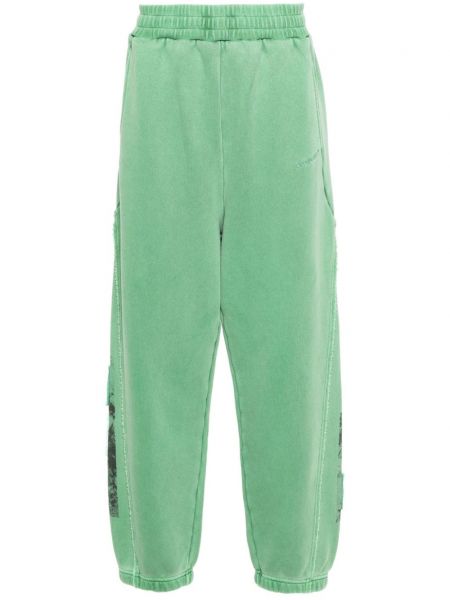 Spodnie sportowe bawełniane A-cold-wall* zielone