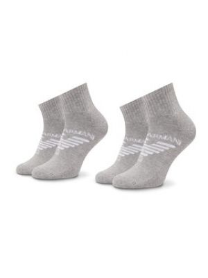 Ponožky Emporio Armani sivá