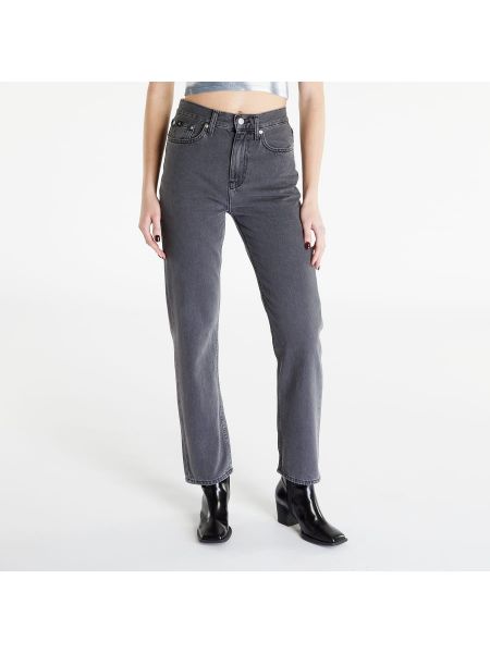 Straight fit džíny Calvin Klein Jeans černé
