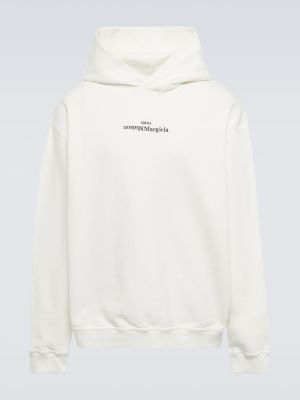 Ner hoodie Maison Margiela vit