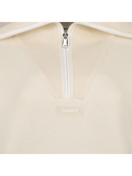 Jersey con cremallera de tela jersey Coperni beige