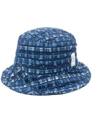Tvídový klobouk Thom Browne modrý