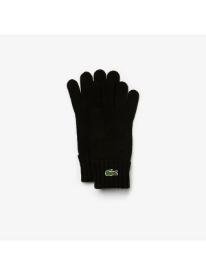 Чорні рукавички Lacoste