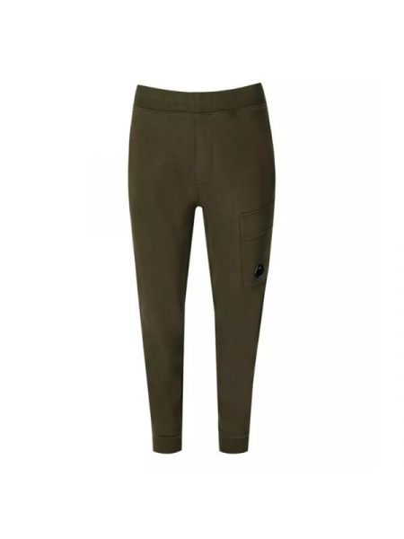 Флисовые спортивные штаны C.p. Company зеленые