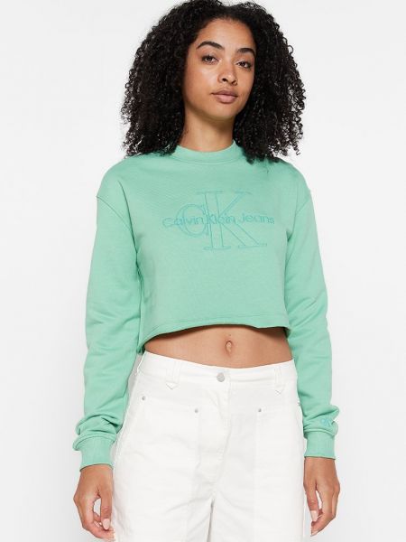 Bluza Calvin Klein Jeans zielona