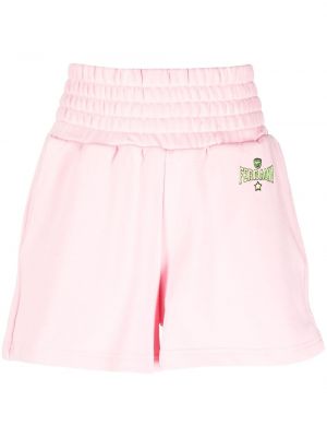Shorts en coton Chiara Ferragni rose