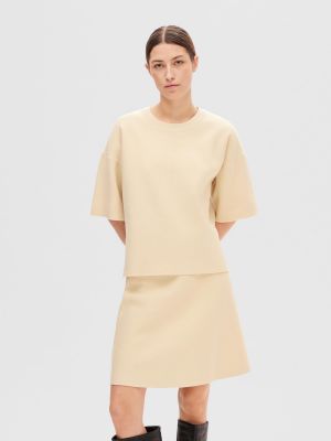Pullover Selected Femme beige