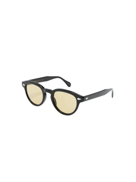 Okulary przeciwsłoneczne z bursztynem Moscot czarne